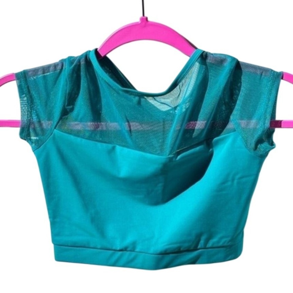 AM‎ Baltogs dance dancewear Crop top jade green NWT adult Medium